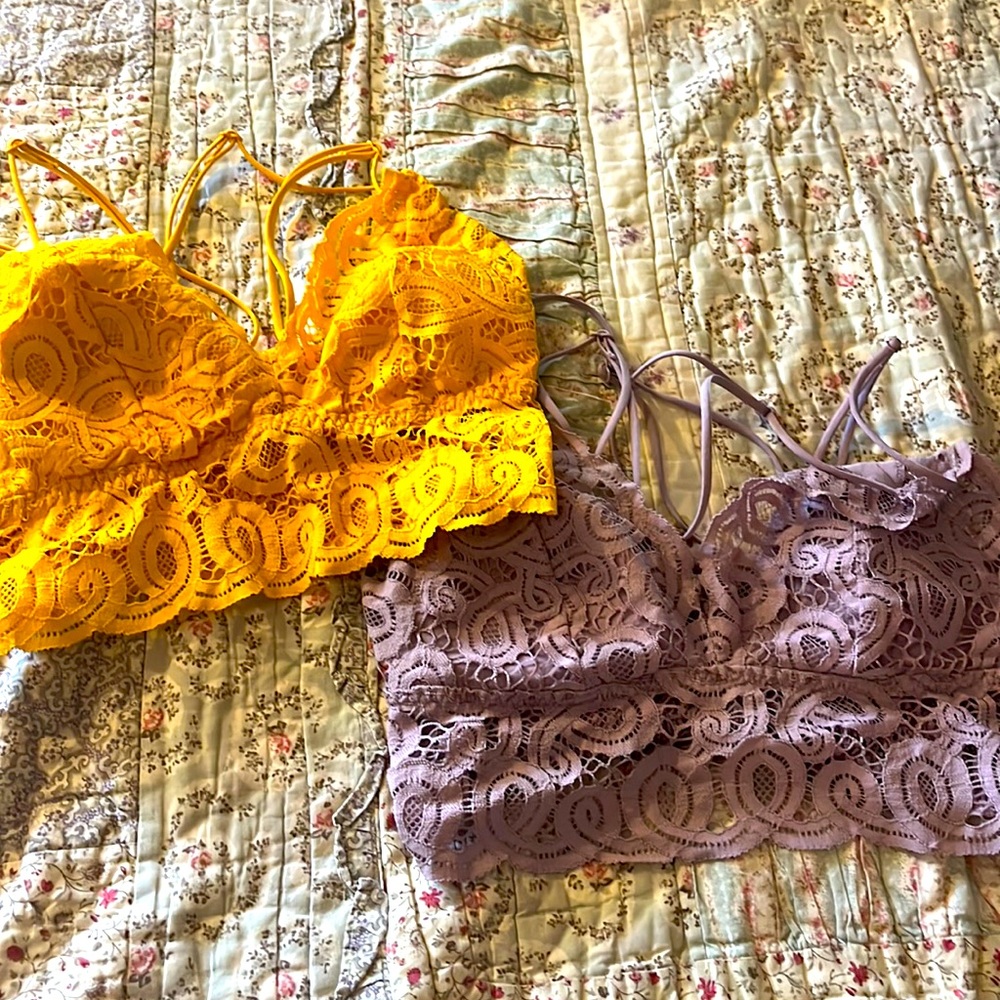 Pink bras